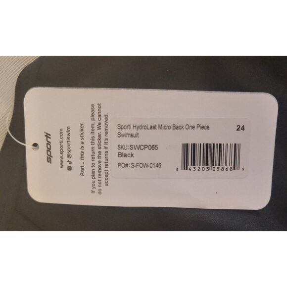 NWT Sporti HydroLast Micro Back One Piece Swimsuit Size 24 0 XXS Competitive - Picture 5 of 7